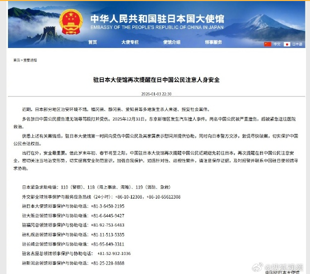 两名中国公民在日本被严重撞伤